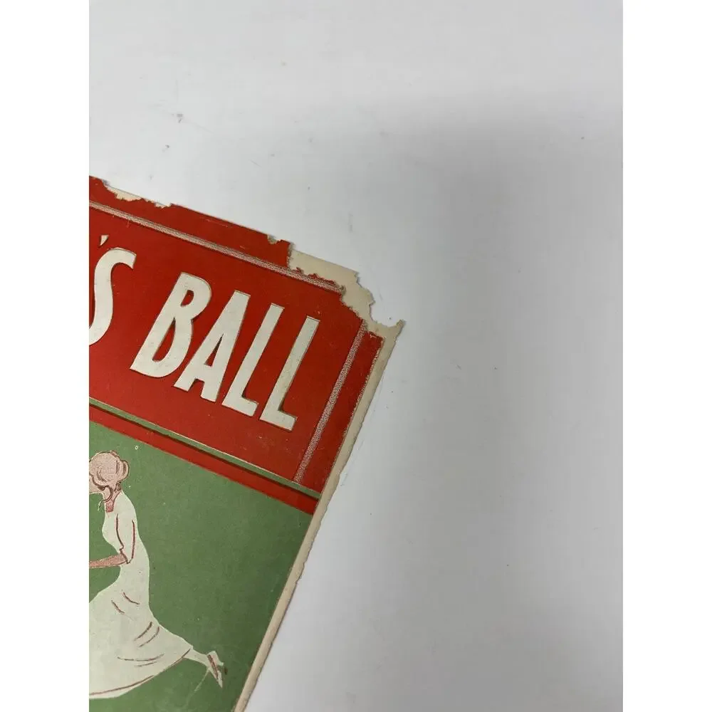 1913 The‎ Old Maids Ball Sheet Music Irving Berlin
